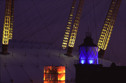 Dome at night.
